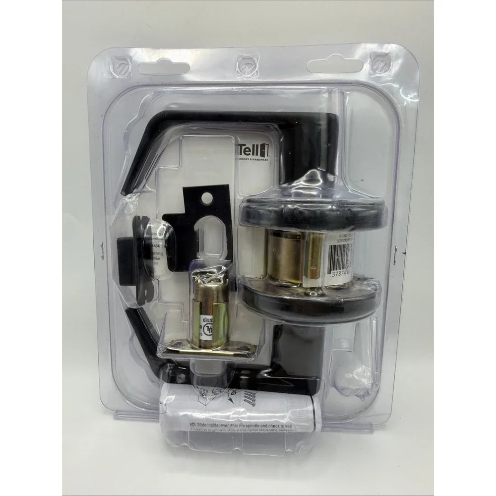 Tell Commercial Passage Door Lever Matte Black LC2675CTL US19 Heavy Duty New
